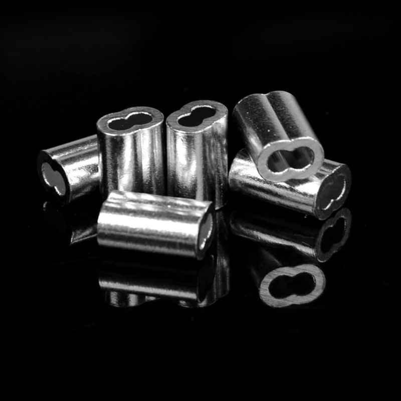 (1 2 мм 100 шт) проволока веревка алюминиевые рукава зажим фитинги Кабельные