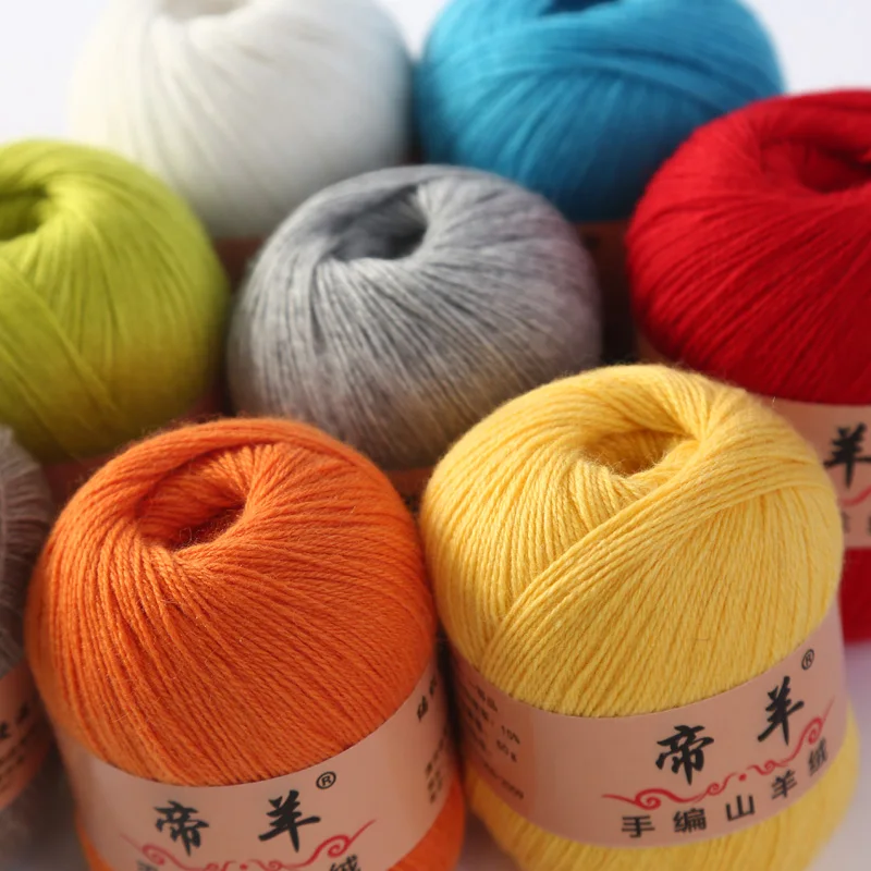 Высококачественная пряжа 50 г + 20 г/комплект кашемировая сделай сам ручная вязка
