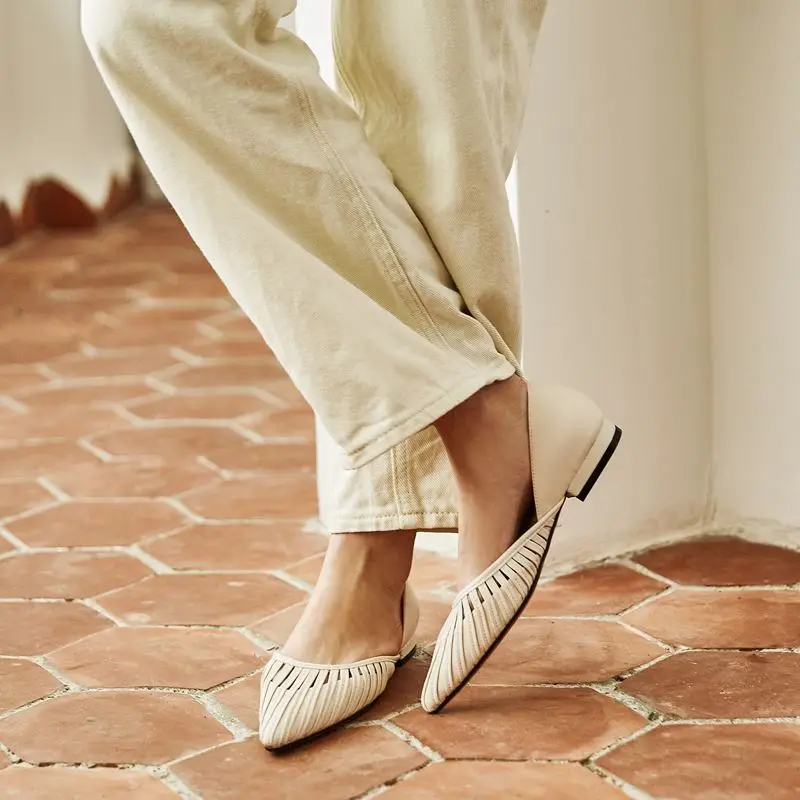 ALLBITEFO/Новое поступление Женские босоножки из натуральной кожи Лидер продаж