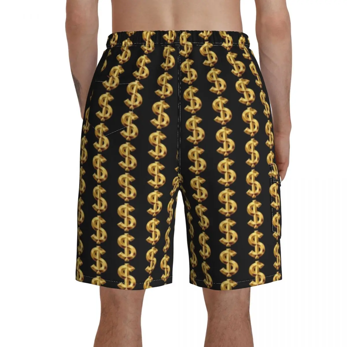 

Dollar Board Shorts Funny Bathing Swimming Trunks Polyester Men Swim Trunks