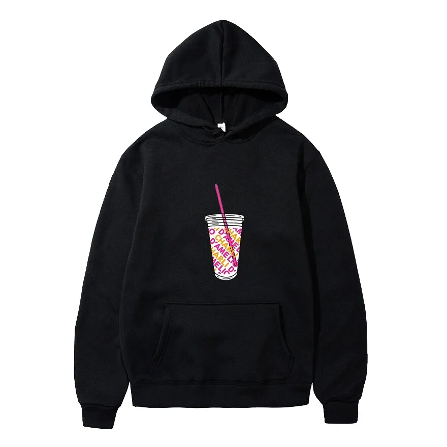 

Harajuku Ice Coffee Splatter Hoodies Sweatshirts Men and Women oversized hoodie Charli DAmelio Pullover Costume Tracksuit