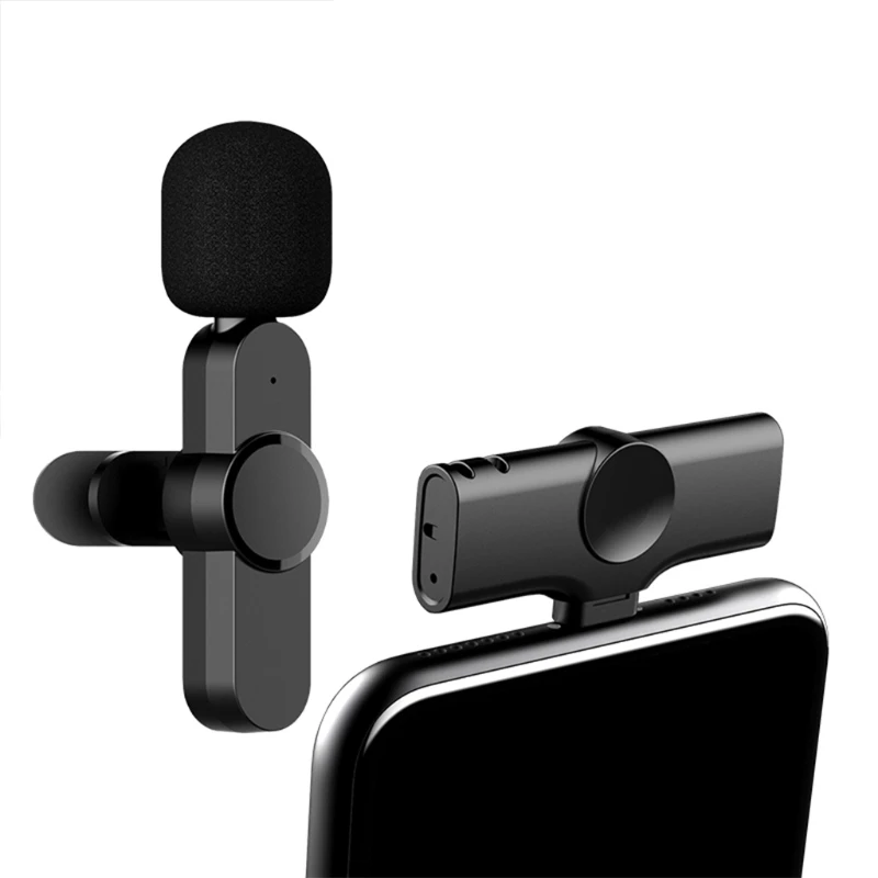 

Live Broadcast Mic Type C Wireless Microphone System USB C Video Recording Mic