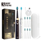 Щетка Зубная Seago SG-E4 звуковая электрическая с зарядкой от USB, 5 режимов, 8 насадок