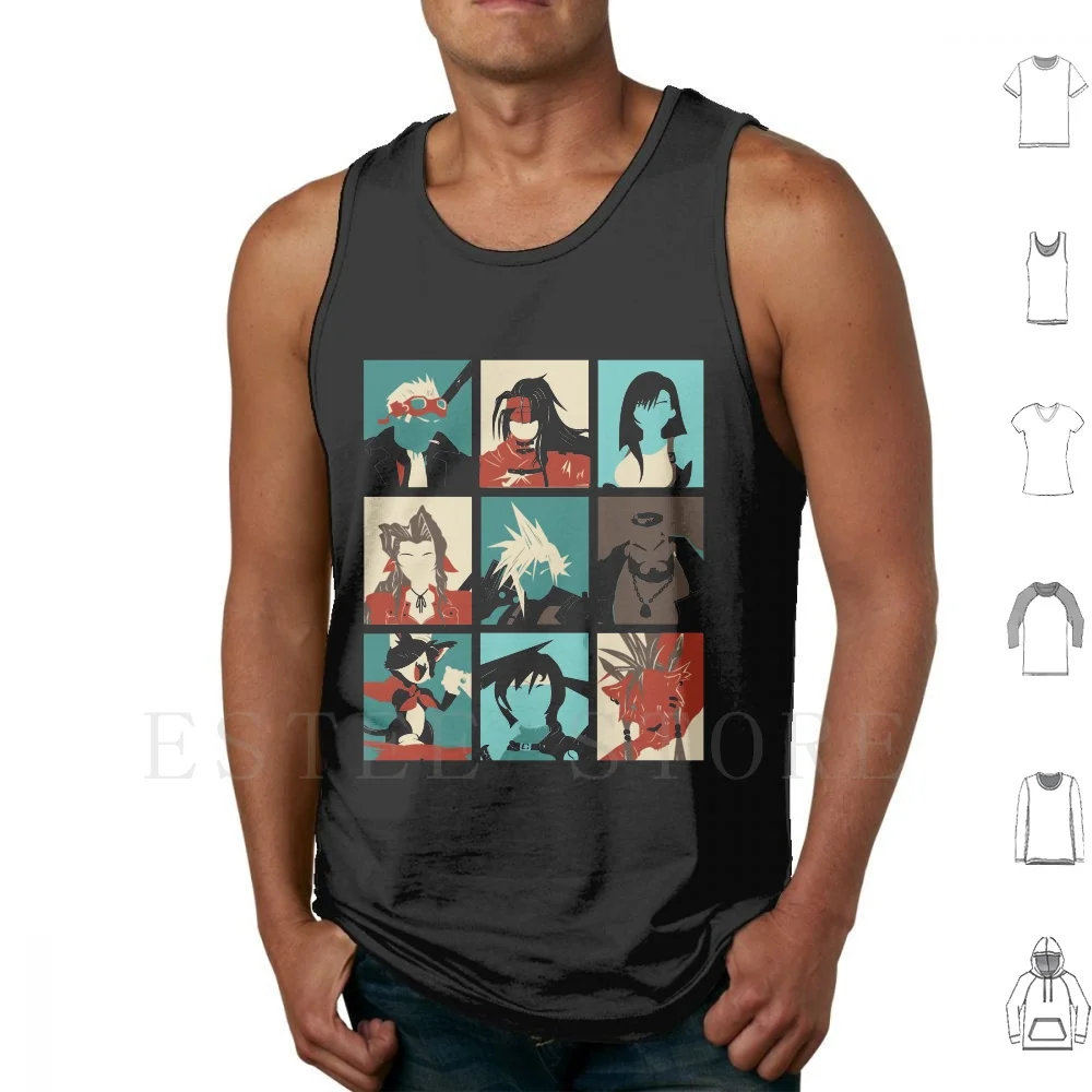 

Fantasy Final Seven Tank Tops Vest Sleeveless Final Fantasy Seven 7 Vii Final Fantasy Vii Final Fantasy Vii Remake Final