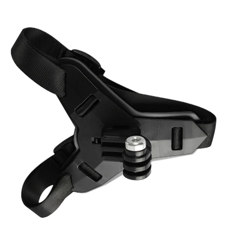 Motorcycle Helmet Chin Fixing Bracket Mount Full Face Jaw Holder Strap Durable Compatible with Action Camera Accessories