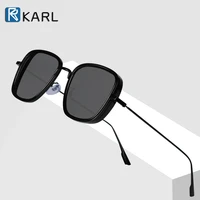 retro square sunglasses men tony stark sun glasses luxury brand designer steampunk sunglasses red black sunglass women uv400