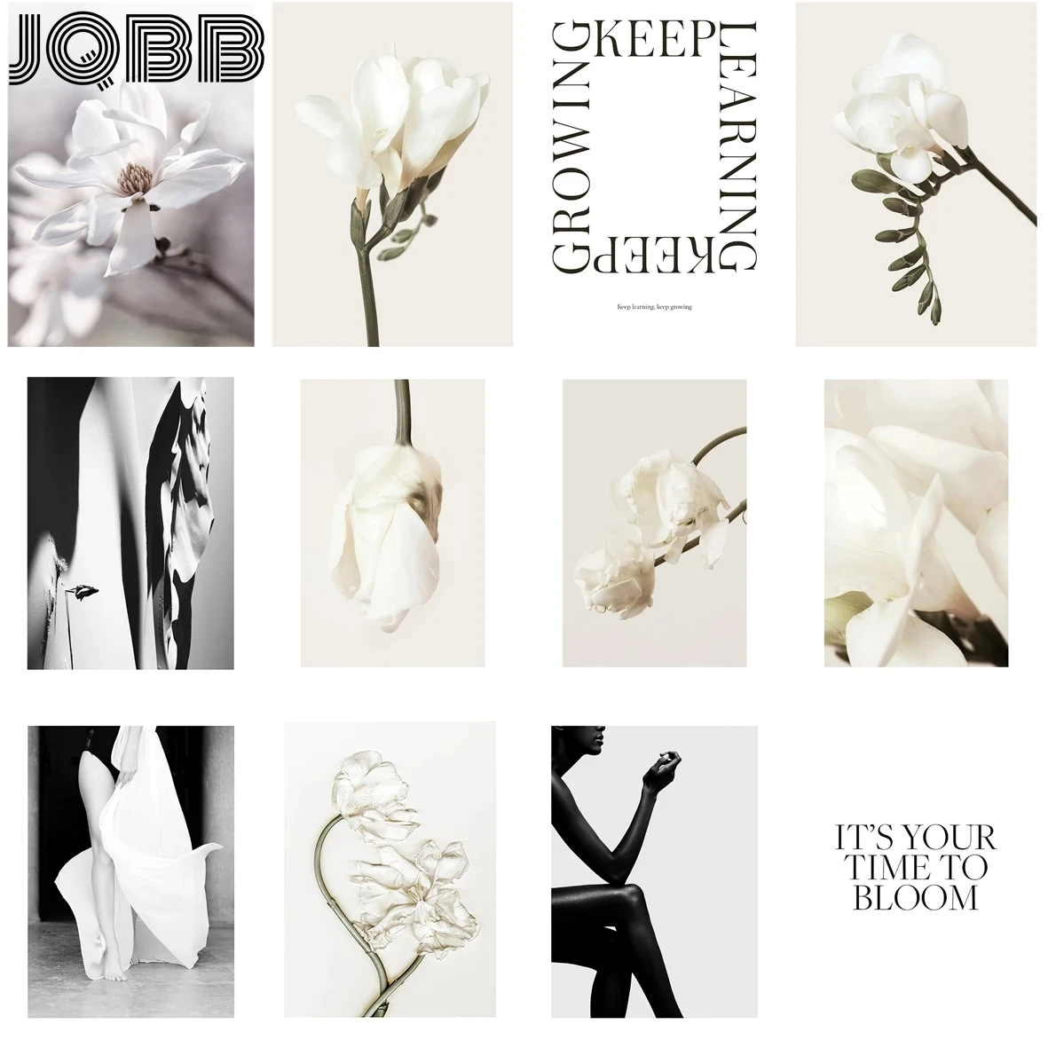 

Black And White Art Painting Nordic Modern Minimalist Plants Flowers Characters Poster Living Room Sofa Background Decoration