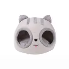 Модная кошачья кровать, полузакрытая Съемная Удобная кошачья гнездо для домашних животных