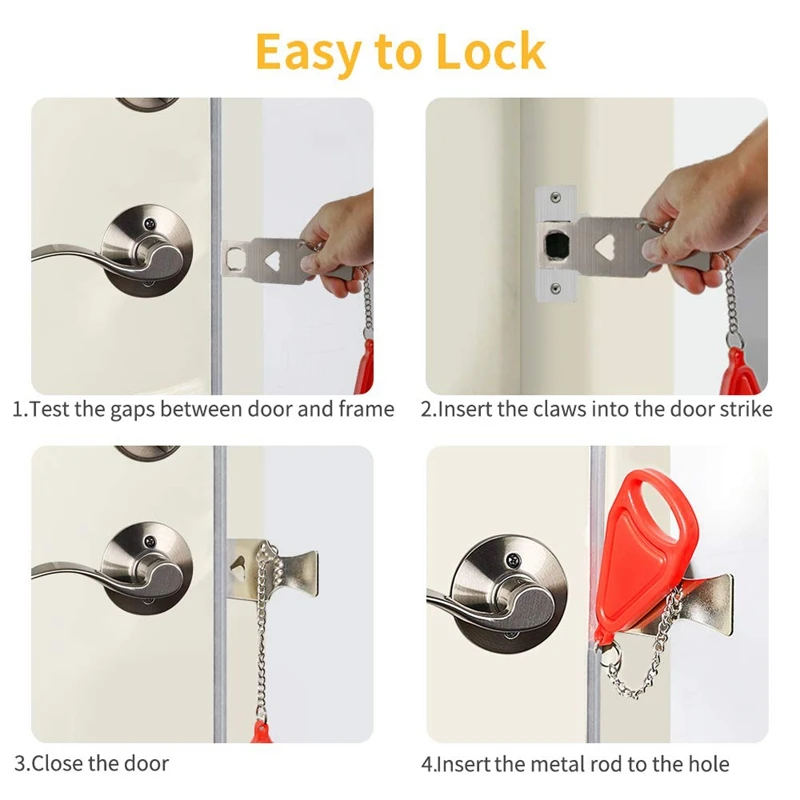 Портативный дверной замок дорожный Дополнительный для дополнительной