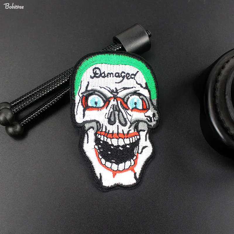 Металлические нашивки в стиле панк ужас Череп полоски для одежды куртки рюкзака