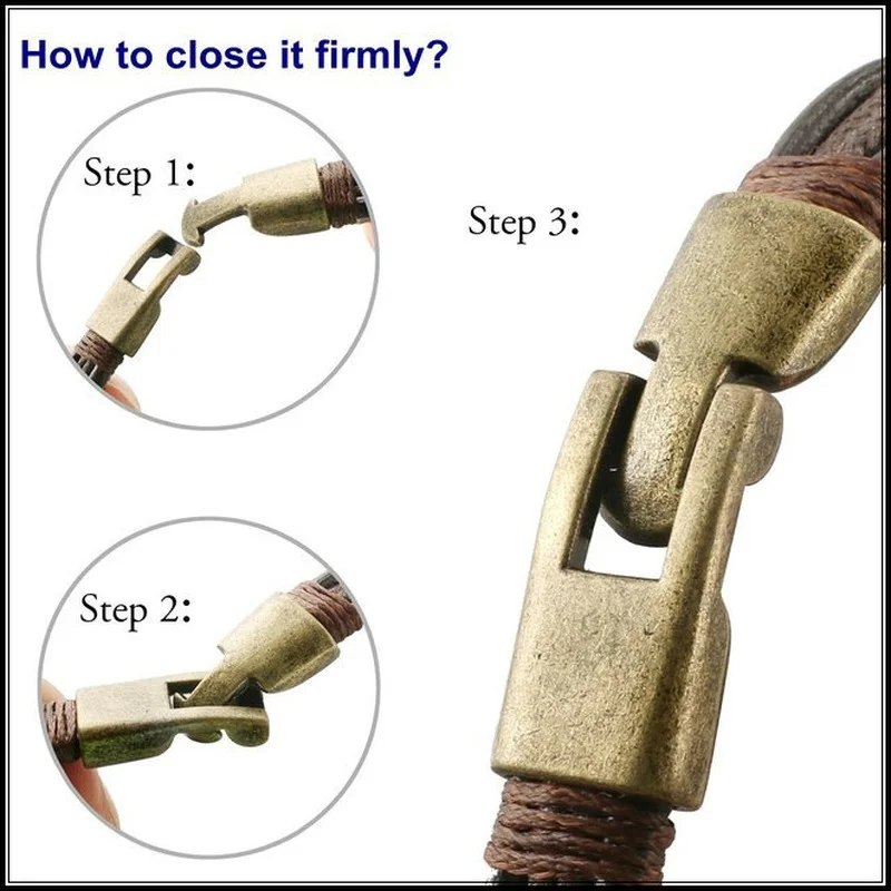 Многослойные мужские браслеты из натуральной кожи повседневные/спортивные