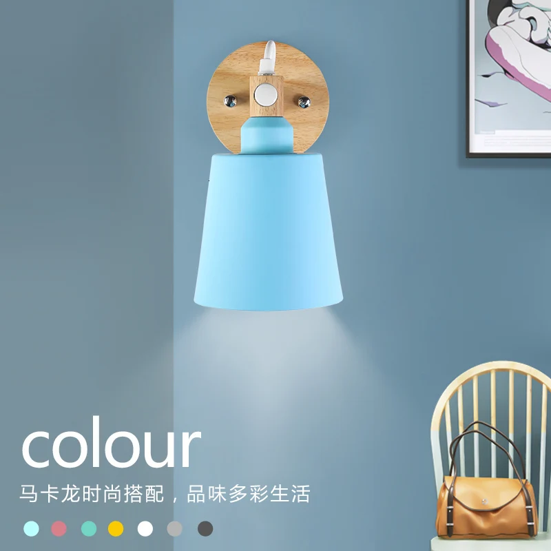 Скандинавский минимализм золотые светодиодные прикроватные настенные