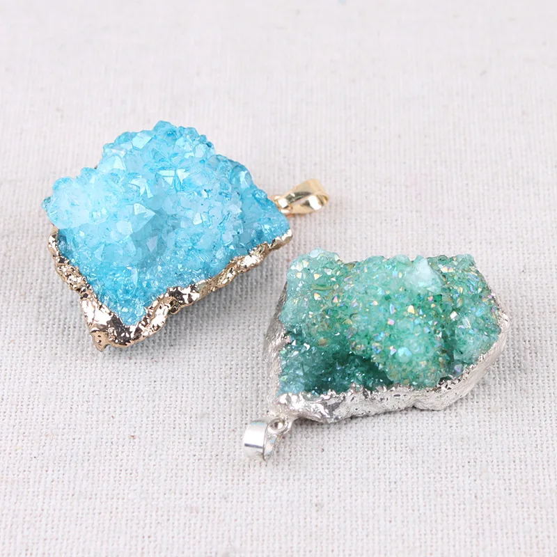 Изысканные Женские кулоны из натурального камня необычные ювелирные изделия DIY