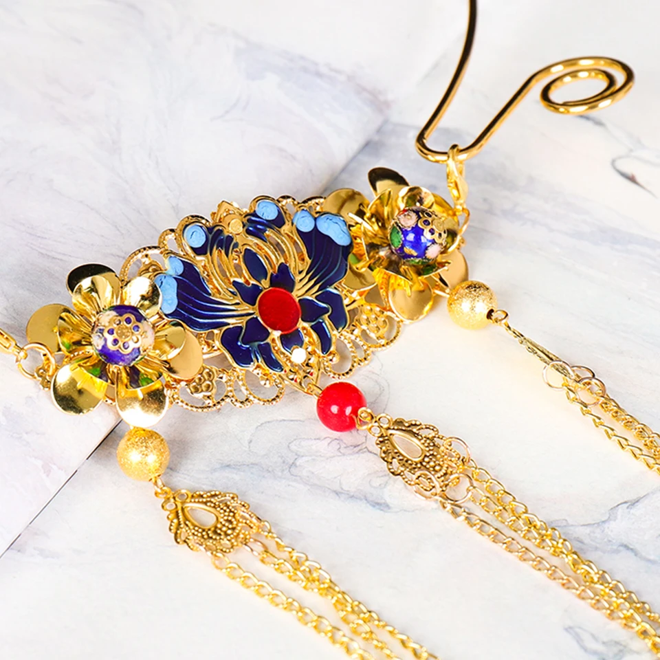 

Chinese Traditional Collar Accessories Super Fairy Retro Necklace Chain Costume Ornaments Antique Ornaments