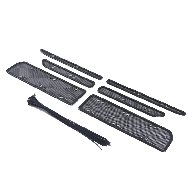 Сетка для защиты от насекомых из нержавеющей стали для передней решетки Honda Civic 10th 2016 2017 2018 2019 2020 6 шт.