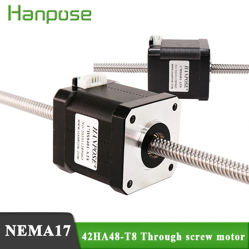 

Hot selling 42 Series stepping motor screw similar cylinder movement 42HA48-T8 2-phase 4 wire body 48mm for 3D printer accessori