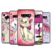 phone case for samsung s22 s21 s20 fe ultra pro lite s10 5g s10e s9 s8 s7 s6 edge plus cute pink cat black soft
