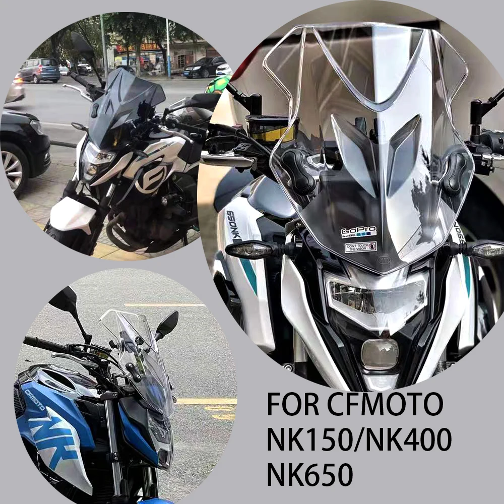 Motorcycle Sports WindScreen Windshield Viser Visor Wind Deflector Car Accessories Tools For CFMOTO NK150 NK400 NK650 150 400