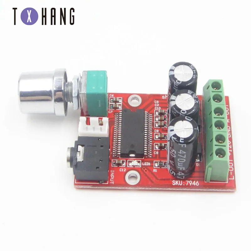 Wireless Electronics Kit YDA138-E 2x12 W Stereo Class D Audio Amplifier Module with Jack Input diy electronics | Электронные