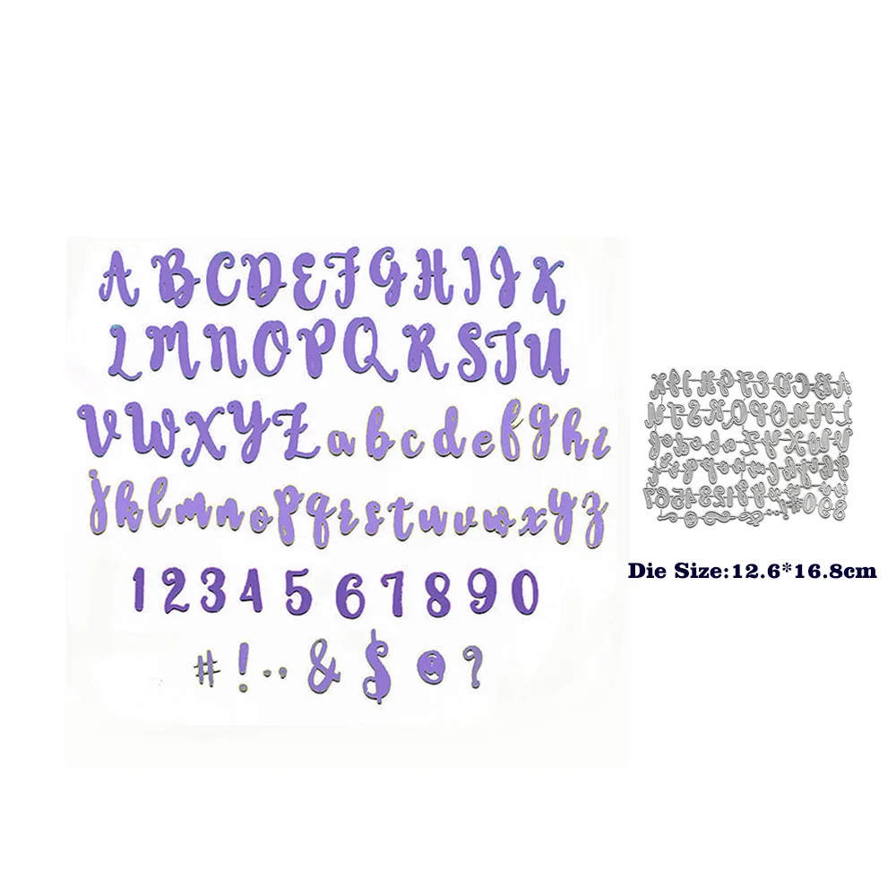 Alphabet Die Cut Metal Cutting Dies Scrapbooking Card DIY Stencil Embossing Folder New Stamps And Slimline Paper Craft | Дом и сад