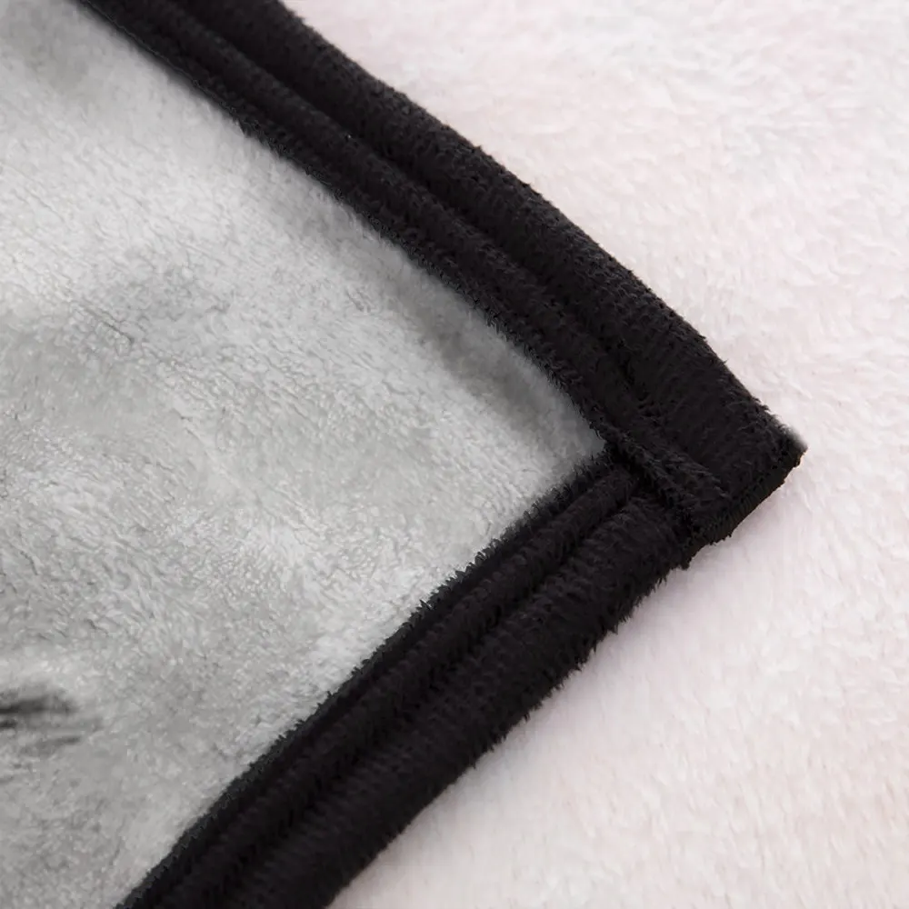 Thumbedding Couple Wolf 3D Flannel Blanket Animal White Black Throw Comfortable Material Soft Touching Bedspread | Дом и сад