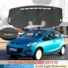 Искусственная кожа для Mazda 2 Demio 2007  2014 DE крышка приборной панели защитная накладка автомобильные аксессуары приборная панель коврик от солнца 2010 2013