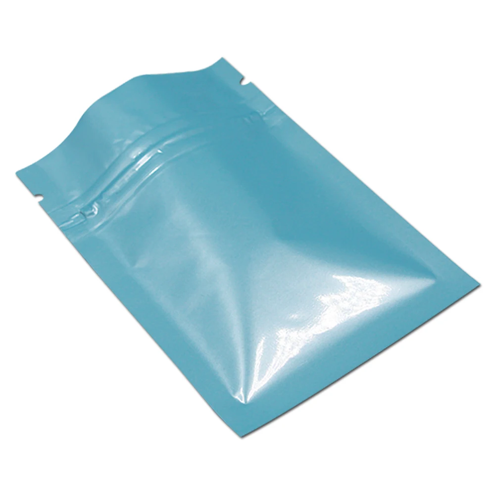 

Wholesale Price 1000Pcs Shining Multi-colors Aluminum Foil Ziplock Bag Coffee Spice Package Bag Food Organizer Pouch Smellproof