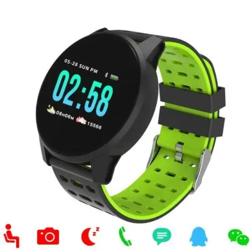 Смарт часы мужские спортивные с будильником пульсометром тонометром и