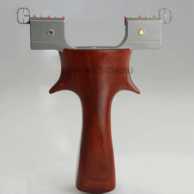 

Outdoor stainless steel hunting slingshot shooting bow with rubber band precision sighting adult hunting game slingshot