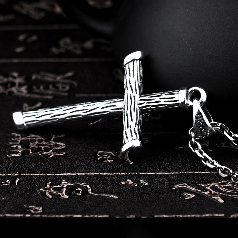 Мужской кулон в стиле ретро религиозная Подвеска из тайского серебра с