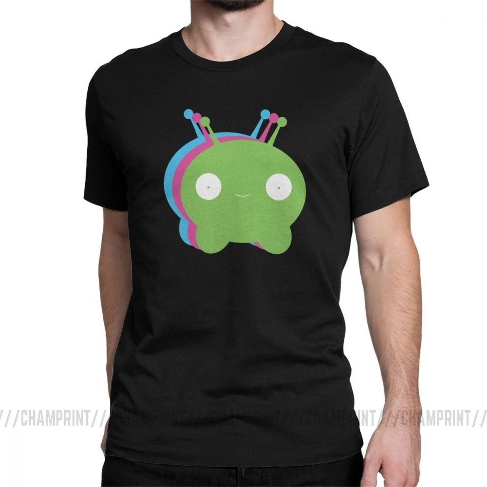 Chookity Dookity Mooncake футболка для мужчин Final Space размера плюс одежда с коротким рукавом Забавные футболки с круглым вырезом хлопковые футболки размера плюс - Цвет: Черный