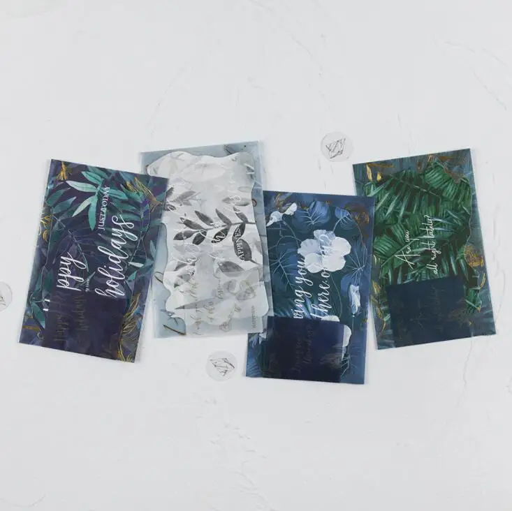 4PCS one set 4 шт/лот сарри Скай сасульфуровая кислота бумага поздравительный подарок карта конверт выпускная открытка на день рождения День благодарения лучшая открытка с пожеланиями - Цвет: 4PCS one set