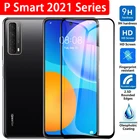 Закаленное стекло с полным покрытием для Huawei P smart 2021, Защита экрана для Psmart 2021 Smart2021, Тонкое защитное стекло 9H, пленка