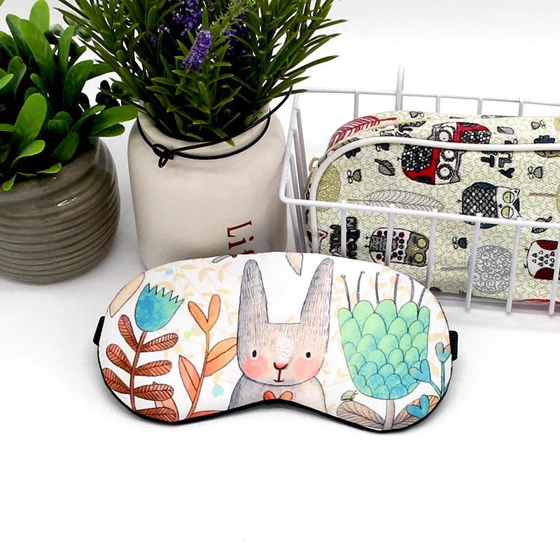 Симпатичная хлопковая мультяшная маска для сна Детские милые холодные гелевые пакеты холодный горячий