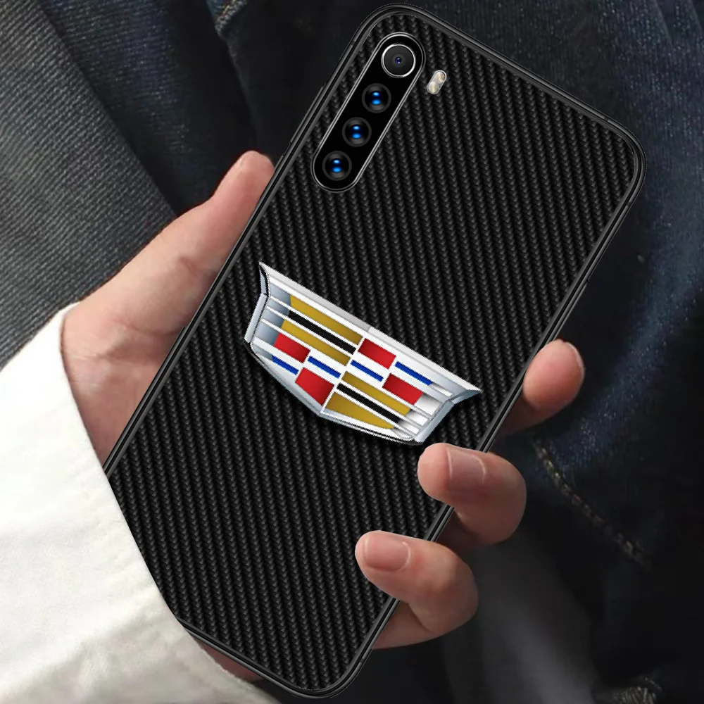 

Luxury Sports Car For Cadillac Phone Case For XIAOMI Redmi Note 5 7 8 T 9 6A 7A 8A 9S K 20 30 Pro black Coque Painting Hoesjes