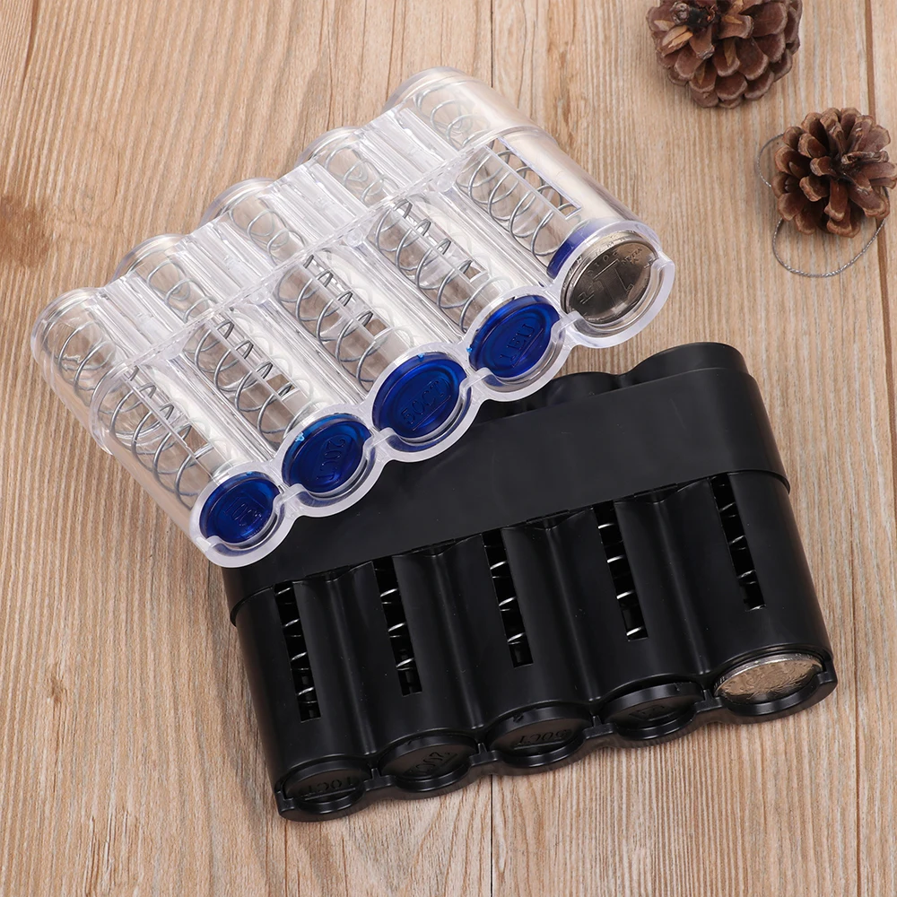 1 шт. креативный кошелек хранилище монет коробка евро монета диспенсер держатель