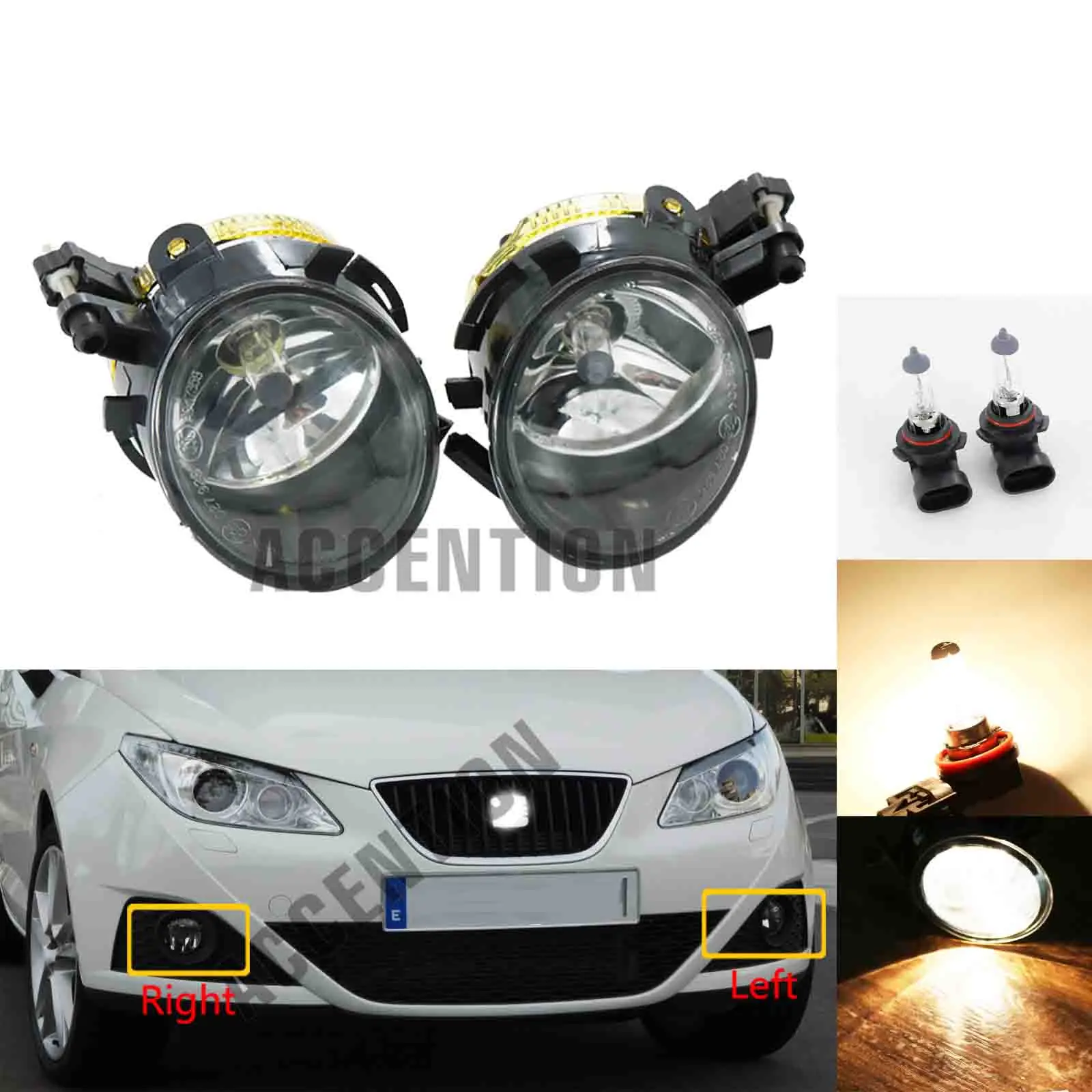 Для Seat Ibiza 2009 2010 2011 2012 Толедо 2005 2006 2007 2008 Автомобильный светильник спереди