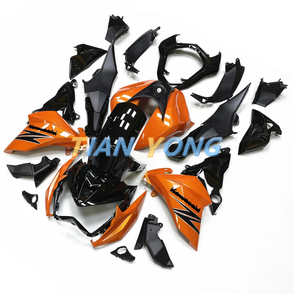 

Motorcycle For Kawasaki Bodywork Fairing Fit Z800 2013-2014-2015-2016 High Quality Cowling Customize Orange black letters