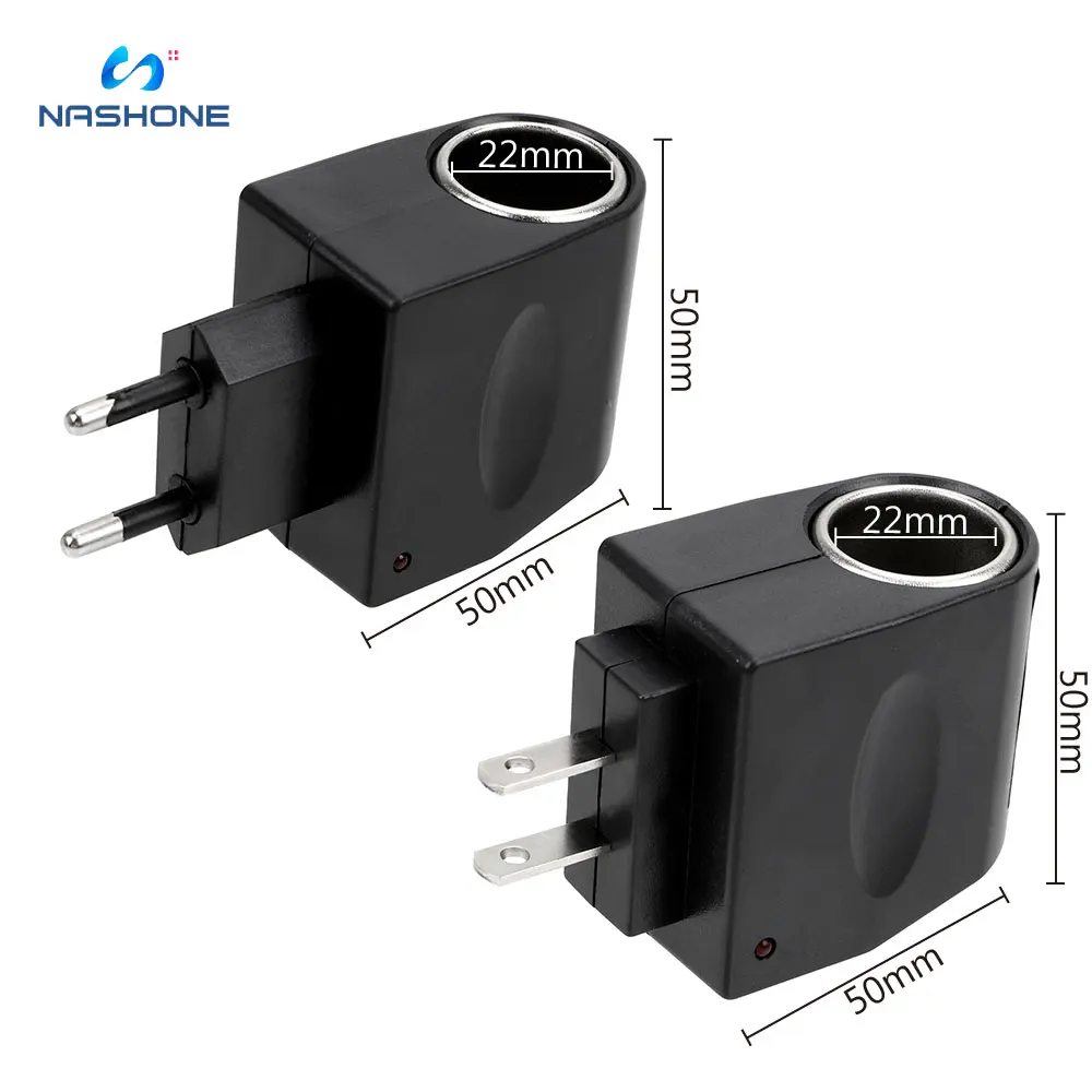 Nashone AC 220V переменного тока в постоянный 12В ЕС и США Подключите конвертер адаптер