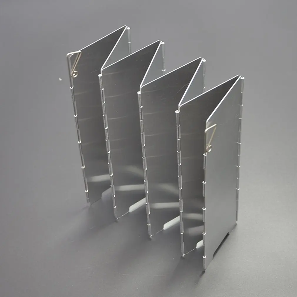 Плита для кемпинга на открытом воздухе складная Ультралегкая ветрозащитная