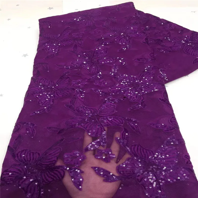Фуксия блестки кружева ткань ручной работы французское свадебное платье