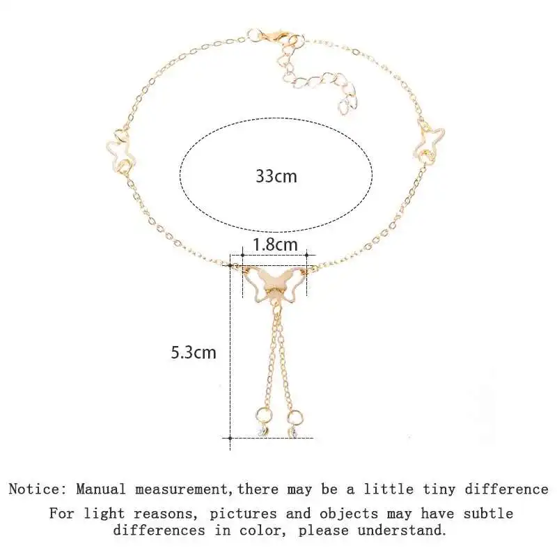 Кулон в виде бабочки ножные браслеты летняя цепочка для ног Йога Пляжная ножка