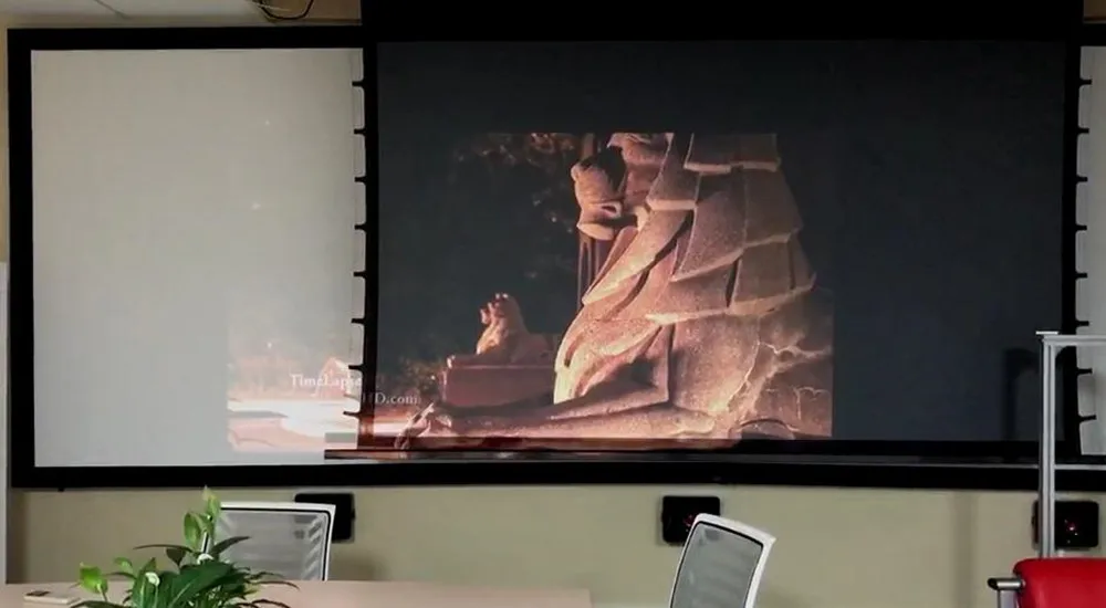 Mivision 16:9 ALR анти-легкий моторизованный Электрический Натяжной экран для длинной проекции