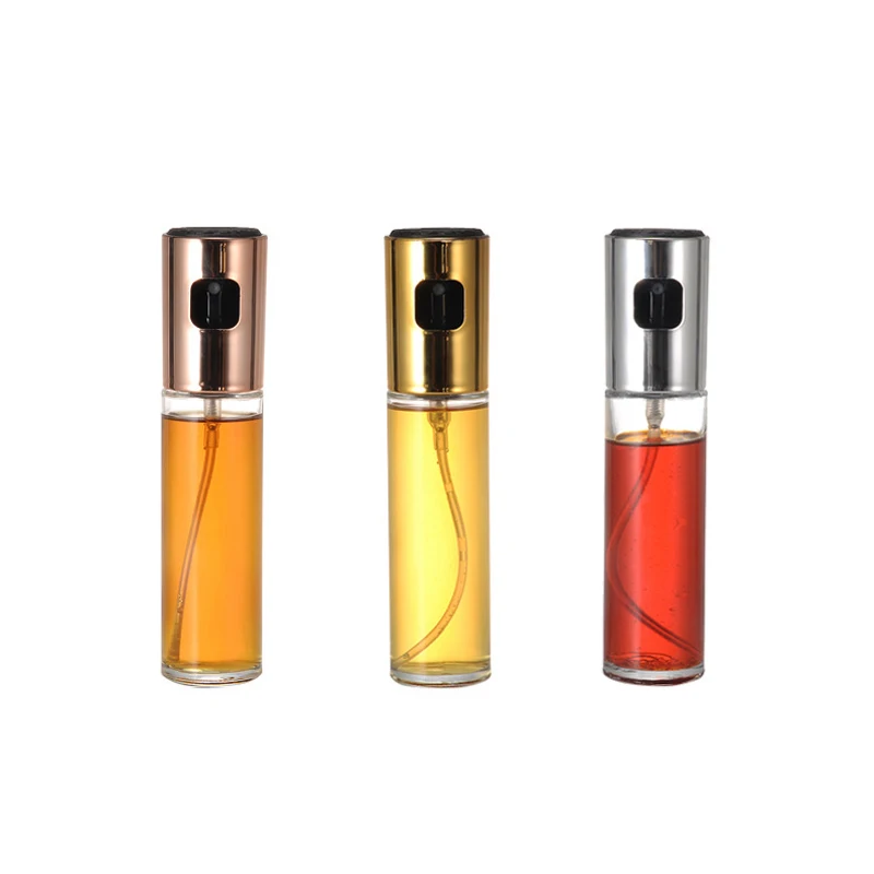 

Stainless Steel Multifunction Portable Oil Bottle Spray Can Olive Oil Sprayer Oil Bottle For Kitchen BBQ, Grilling And Roasting