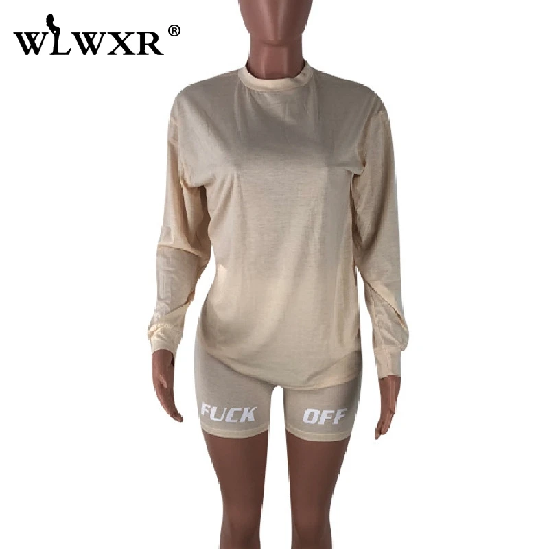 WLWXR комплект из двух предметов шорты для женщин костюм летние Клубные наряды