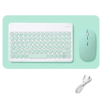 wireless keyboard and mouse combos set round bluetooth hebrew spanish french korean for ios ipad android windows phone tablet