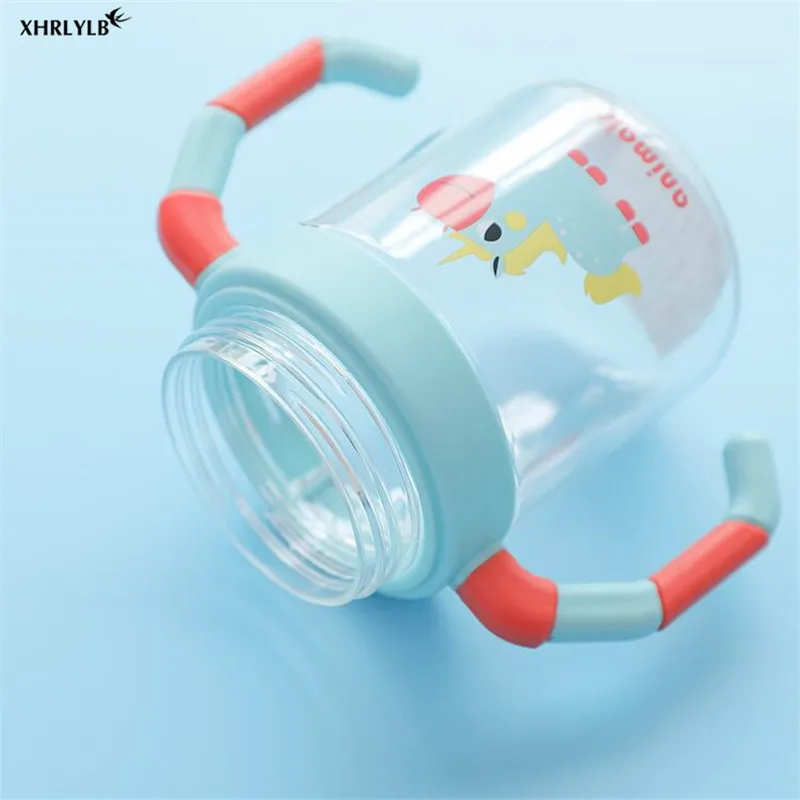 Детская пластиковая кружка XHRLYLB с ручкой креативная единорогом для питьевой воды