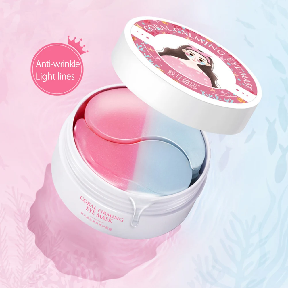 60 штук подушечки для глаз коллагеновая маска леди натуральные Увлажняющие