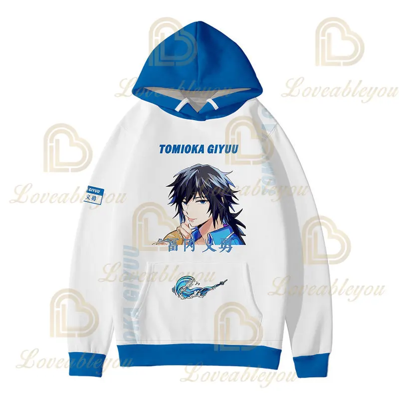 

2021 New Anime New Design Pullover Sweatshirt Hoodie Tanjiro Kamado Cosplay Costume Hoodies Harajuku Sudadera Hombre