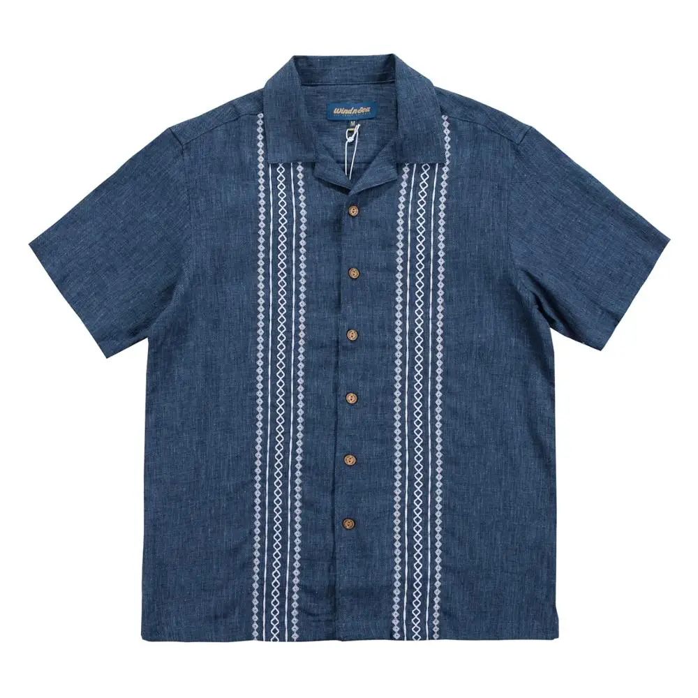 

! Read Description Asian Size Vintage Looking Shirt Mans Linen Embroidery Shirt